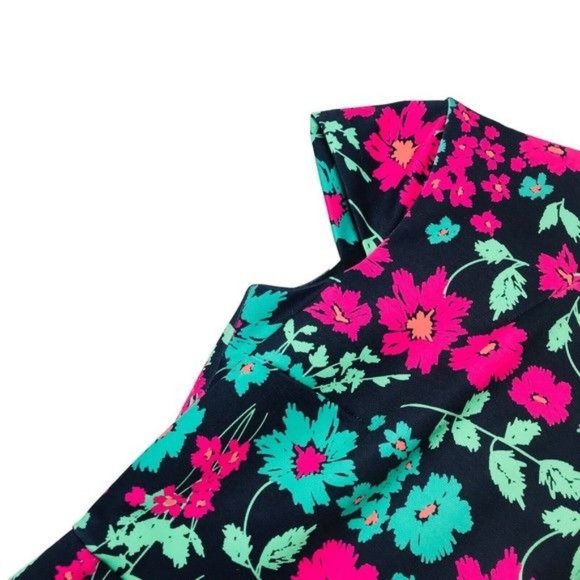 ALEXIA ADMOR Floral Print Scuba Dress Size Small - Picture 6 of 10
